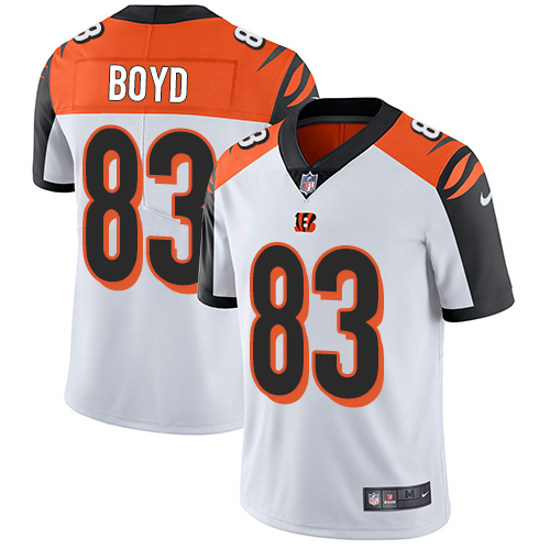 2019 men Cincinnati Bengals #83 Boyd white Nike Vapor Untouchable Limited NFL Jersey